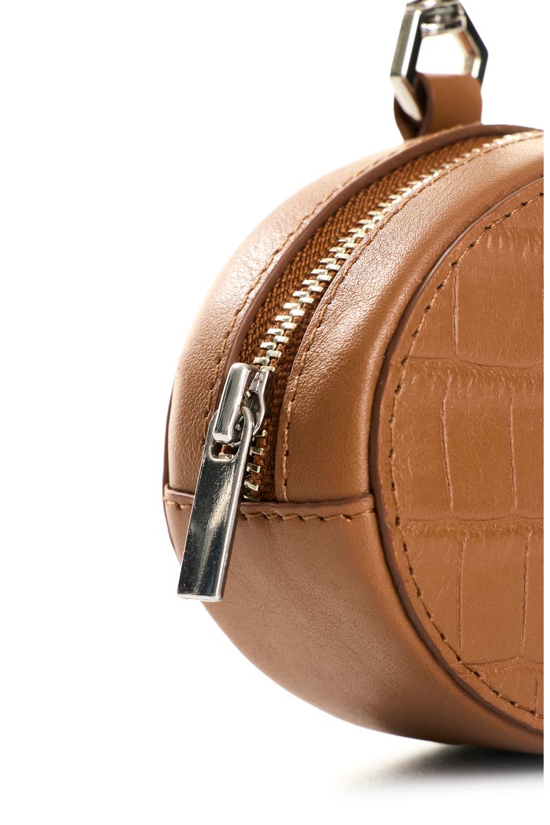 Leather Coin Purse, Alternate, color, Brown