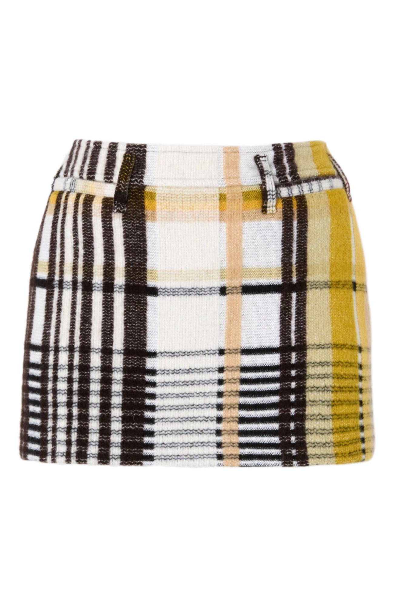 Mini Skirt With Pockets And Check Pattern - image 2