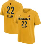 Nike Youth Nike Caitlin Clark Gold Indiana Fever Name & Number T-Shirt