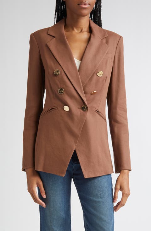 Elle Linen Blend Dickey Jacket