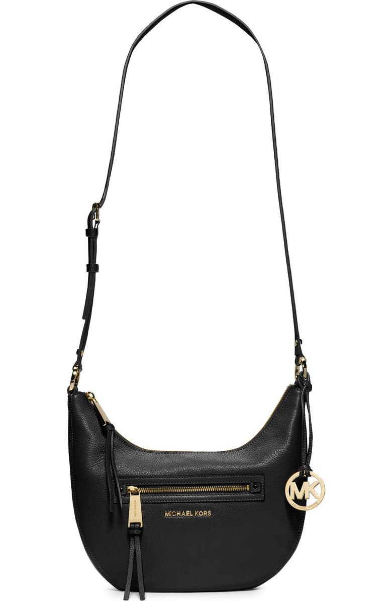 MICHAEL Michael Kors 'Small Rhea' Zip Detail Shoulder Bag, Main, color,