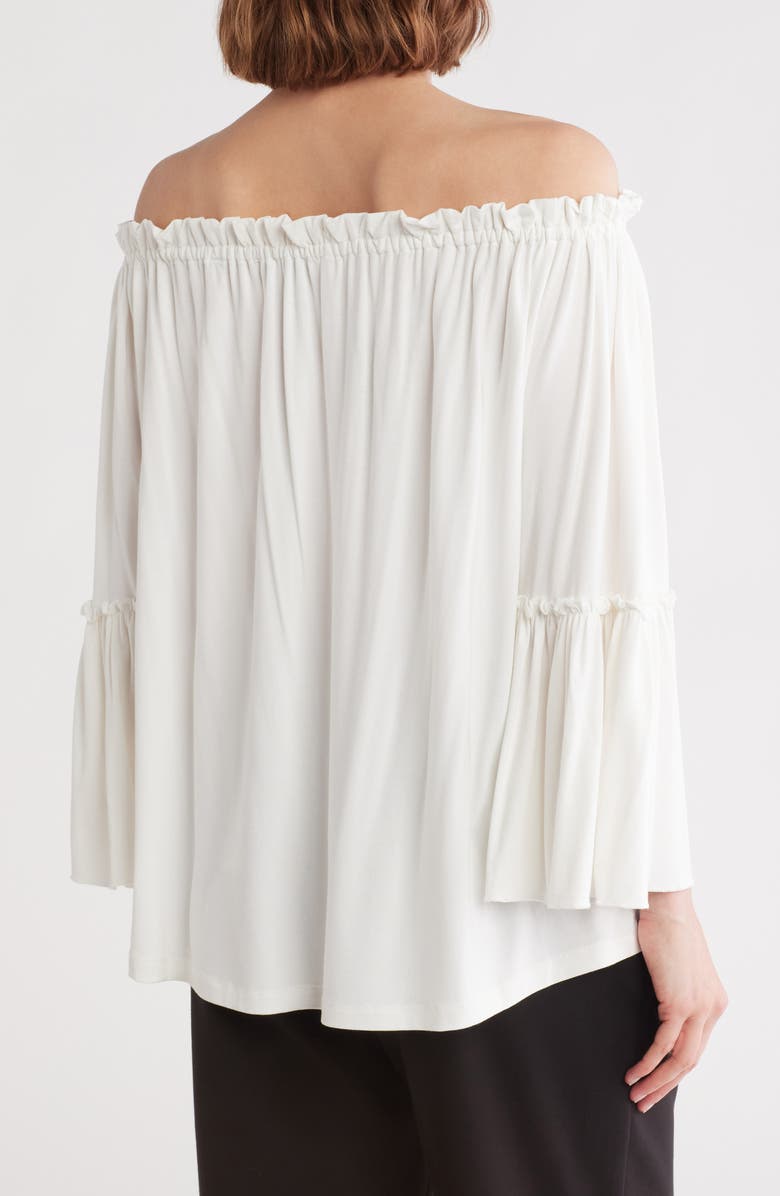 PATRIZIA LUCA Off-the-Shoulder Flowy Top, Alternate, color, White