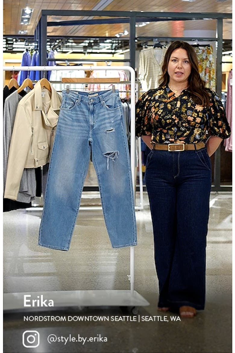 Women's Ripped Baggy Dad Jeans video