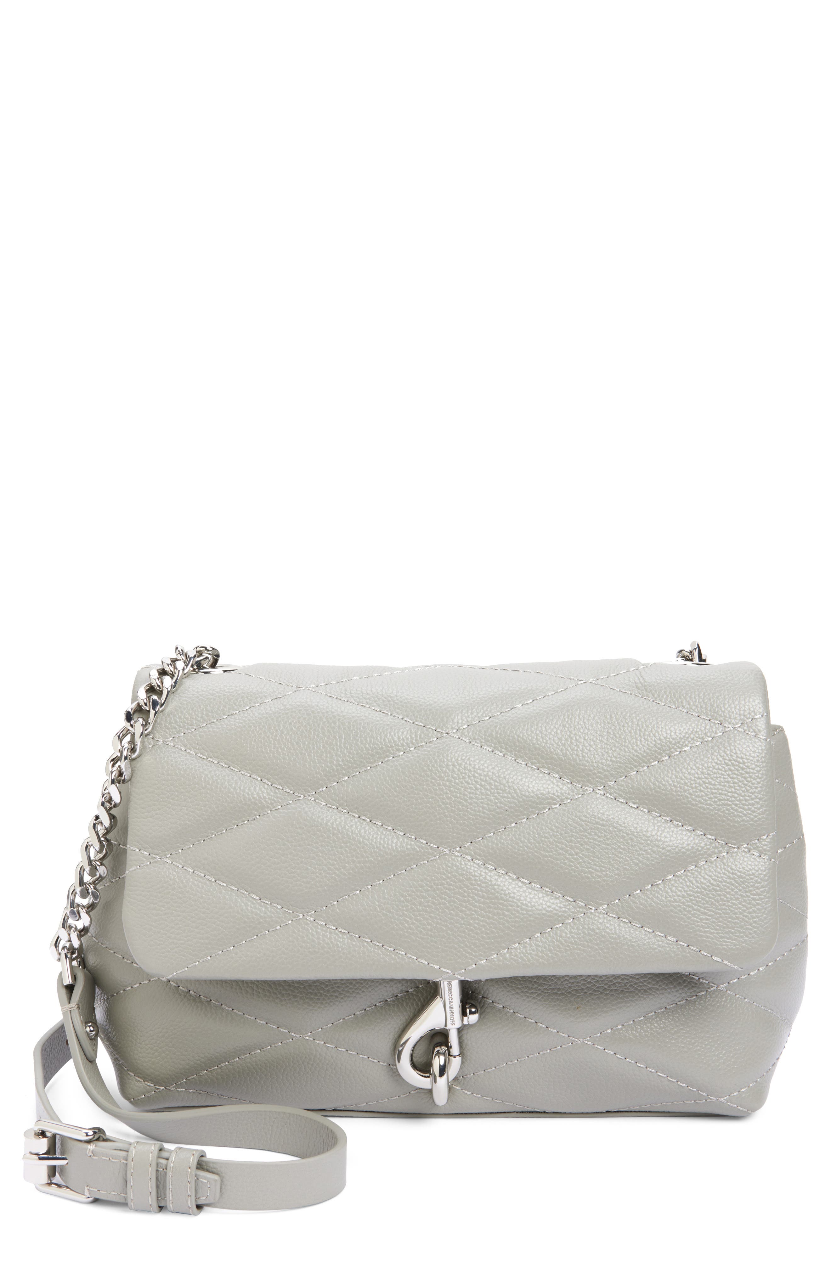 Rebecca Minkoff Edie Quilted Leather Convertible Crossbody Bag, Main, color, 