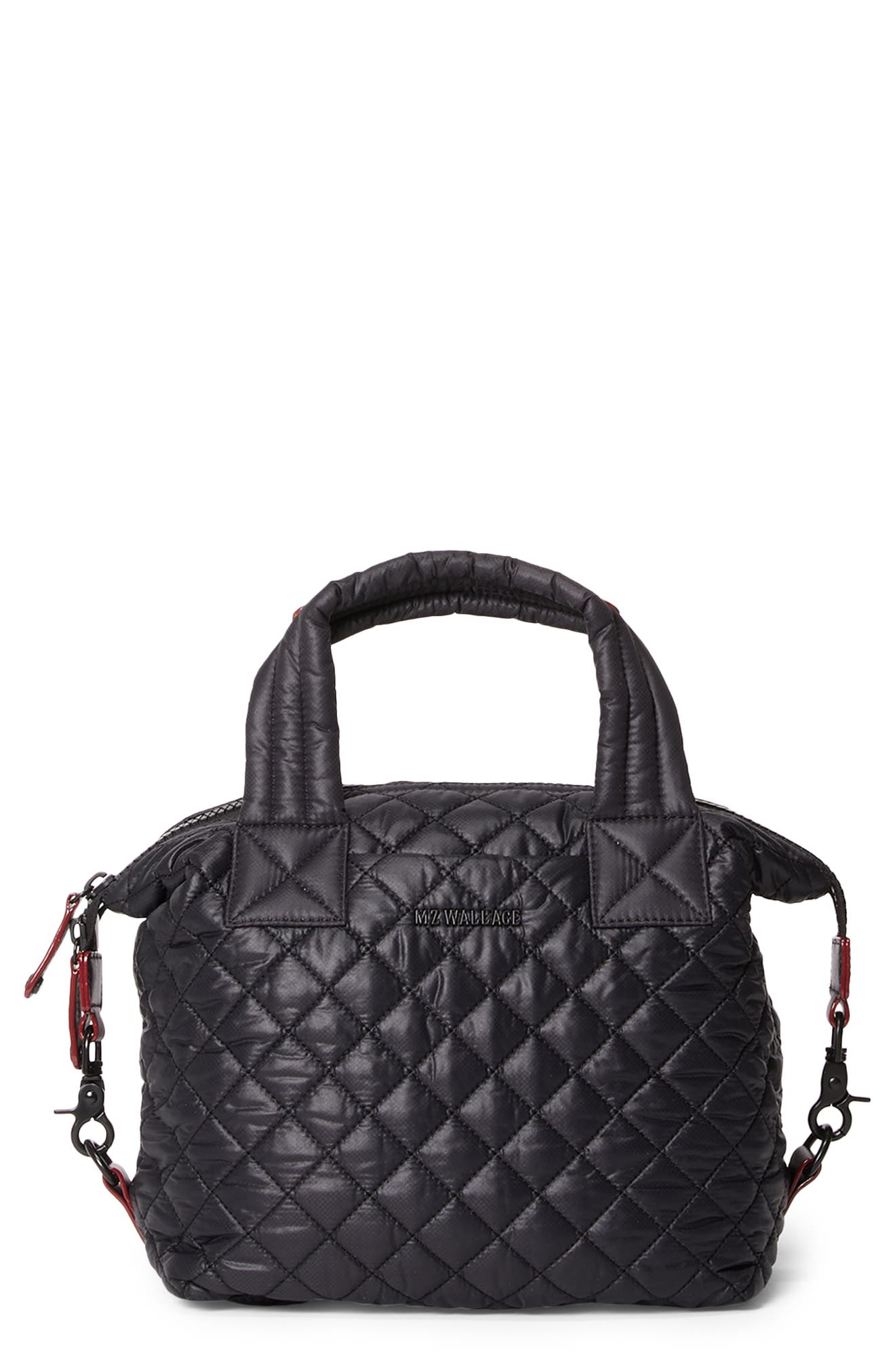 MZ Wallace Small Sutton Deluxe Tote, Main, color, Black