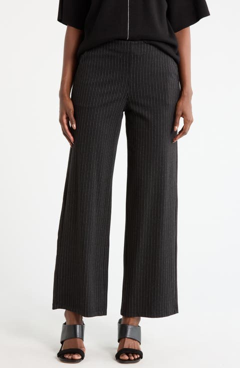 Double Knit Wide Leg Pants