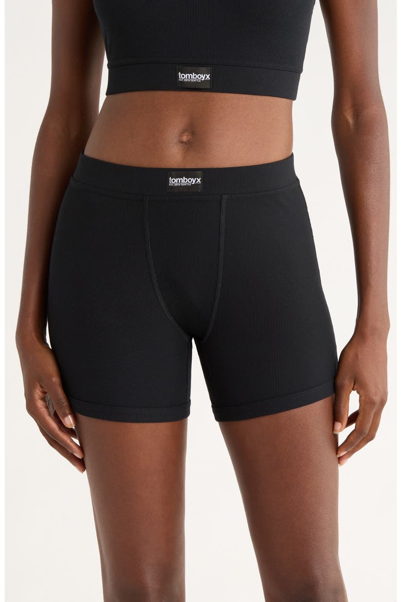 Rib 4.5-Inch Boxer Briefs, Main, color, BLACK