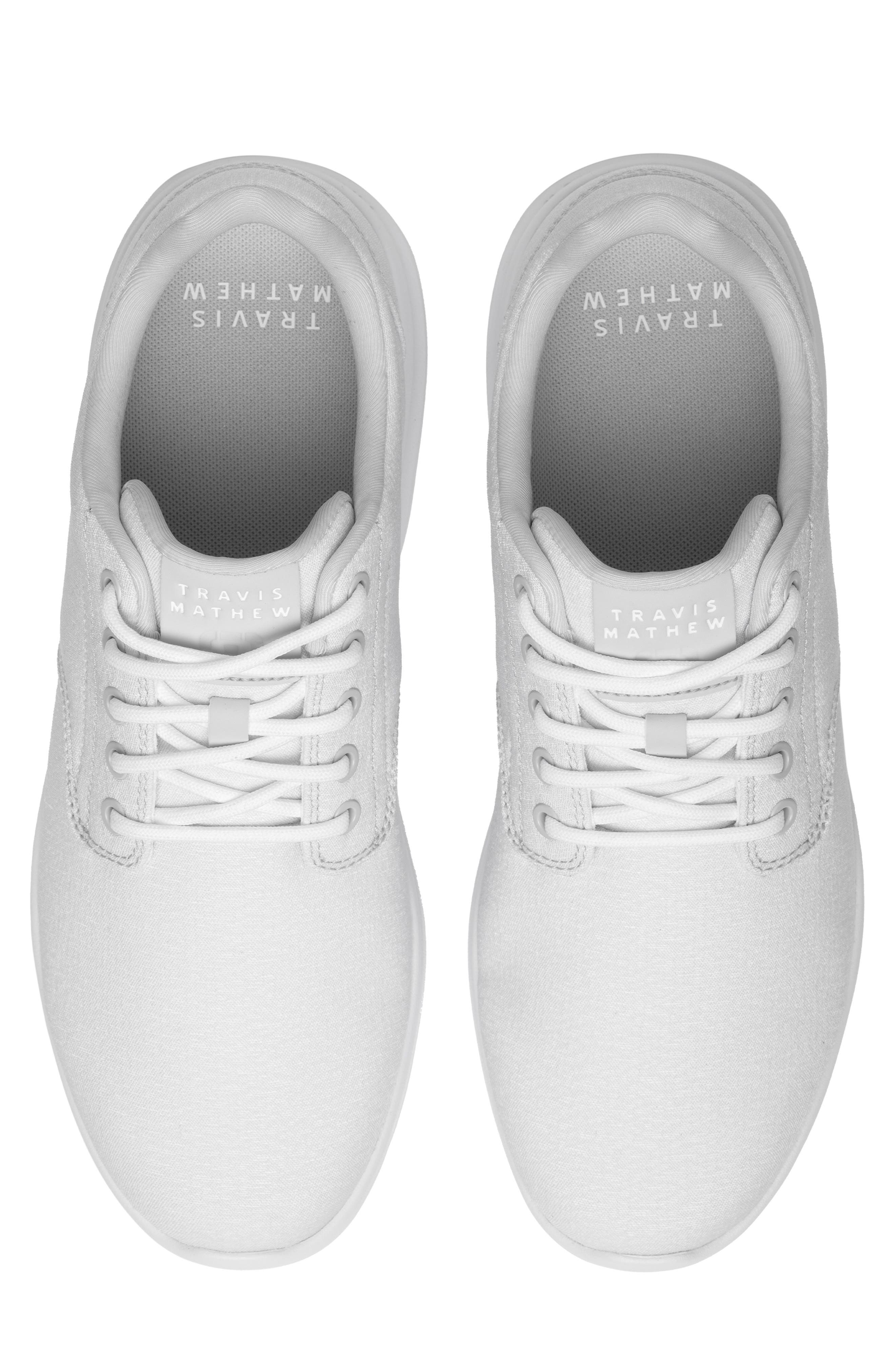 TravisMathew The Daily II Woven Sneaker, Alternate, color, White