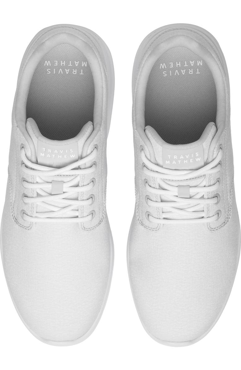 TravisMathew The Daily II Woven Sneaker, Alternate, color, White