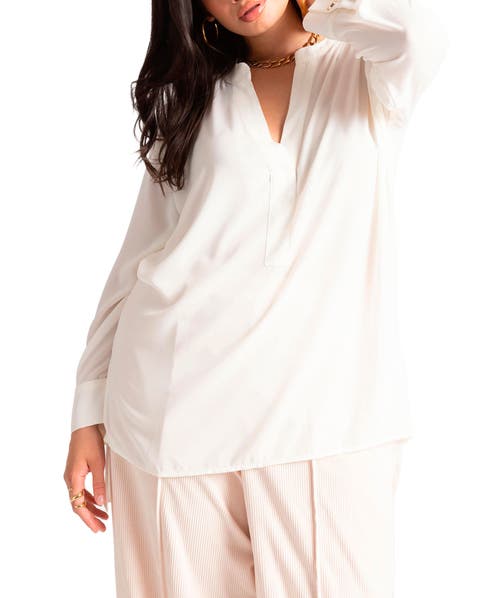 Mandarin Collar Tunic (Plus Available)