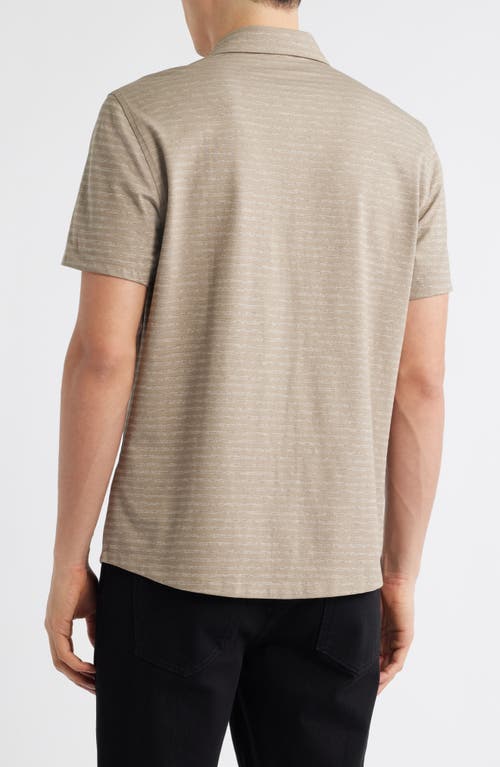 Robert Barakett Ranger Short Sleeve Knit Button-up Shirt In Neutral