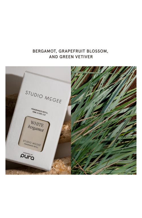 Pura X Studio Mcgee French Linen 2-pack Diffuser Fragrance Refills In White Bergamot