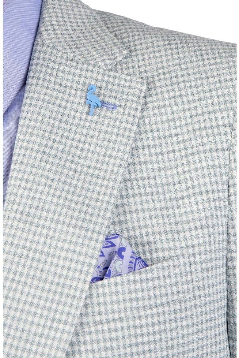 Mini Check Melange Sport Coat, Alternate, color, MOSS GREEN