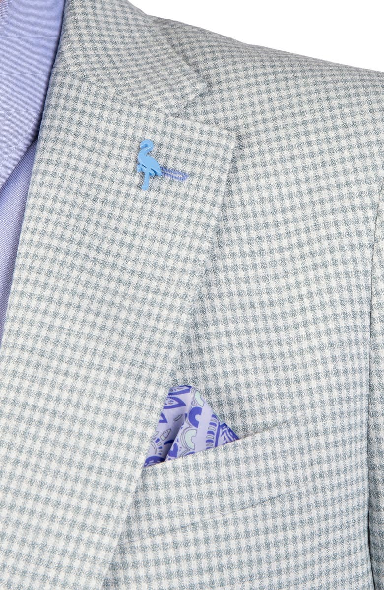 TailorByrd Mini Check Melange Sport Coat, Alternate, color, Moss Green