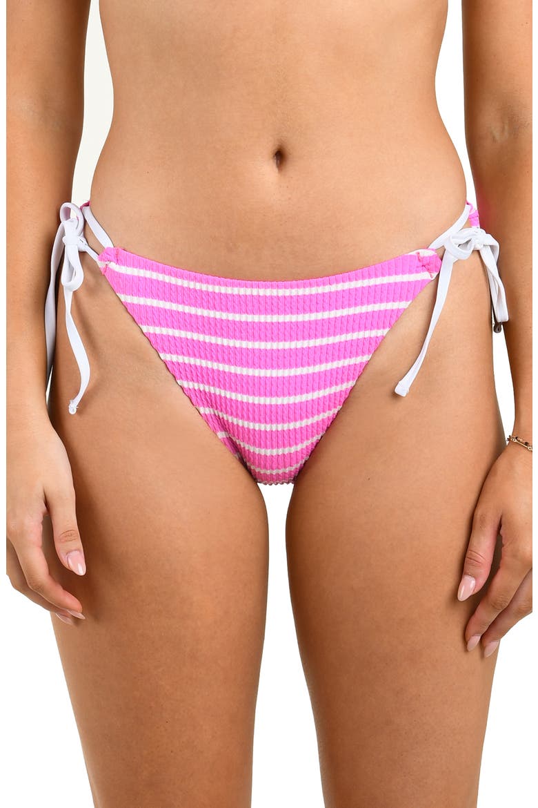 Brenton Adjustable Loop Tie Bikini Bottoms, Main, color, POP PINK