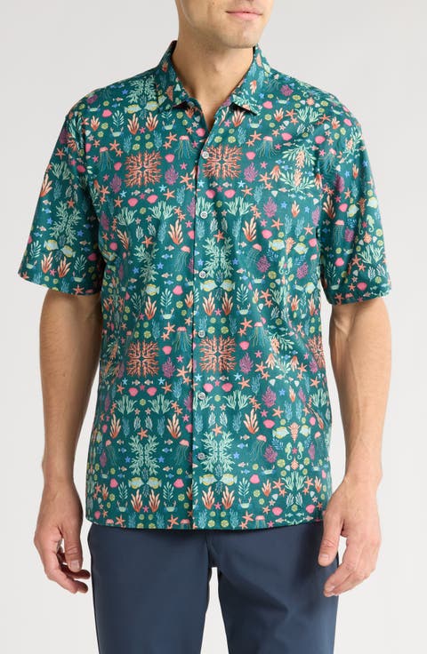 Morris Sea Short Sleeve Cotton Button-Up Shirt