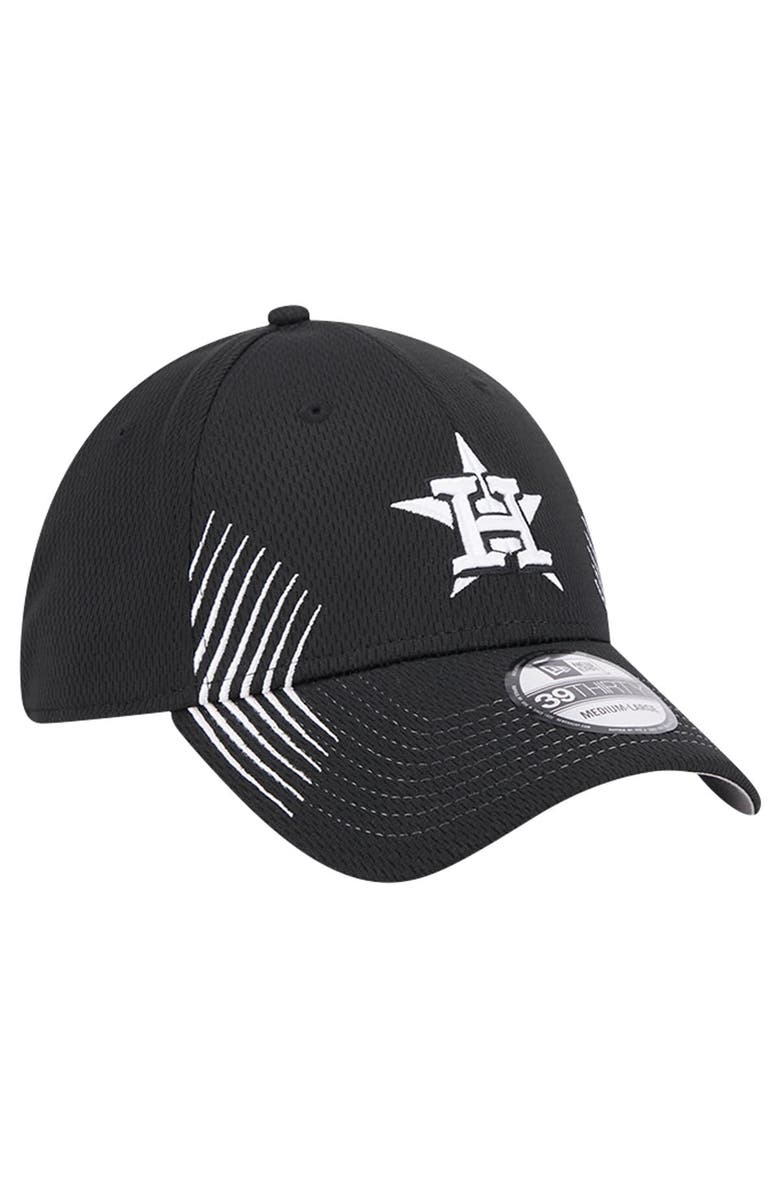 New Era Men's New Era Black Houston Astros Active Dash Mark 39THIRTY Flex Hat, Alternate, color, Black