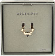 AllSaints Pav Hexagon Band Ring