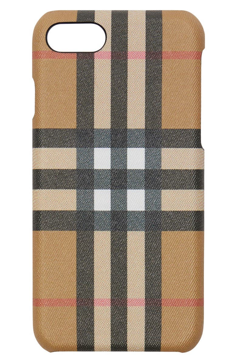 Burberry Vintage Check iPhone 8 Case, Main, color, 