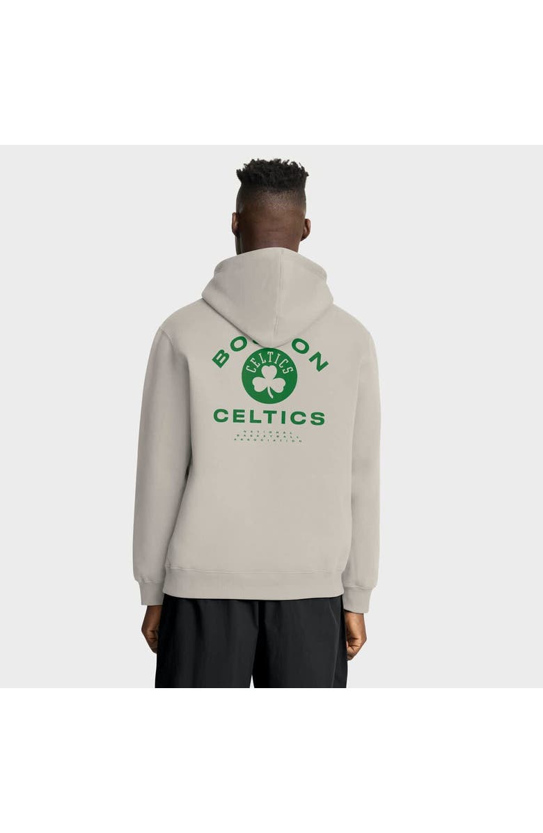 FANATICS Men's Fanatics Off White Boston Celtics Crossover Collection Blocked Shot Premium Pullover Hoodie, Alternate, color, Cream