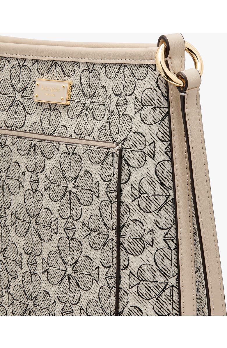 Kate Spade New York ava spade flower coated canvas crossbody bag, Alternate, color, Neutral Multi