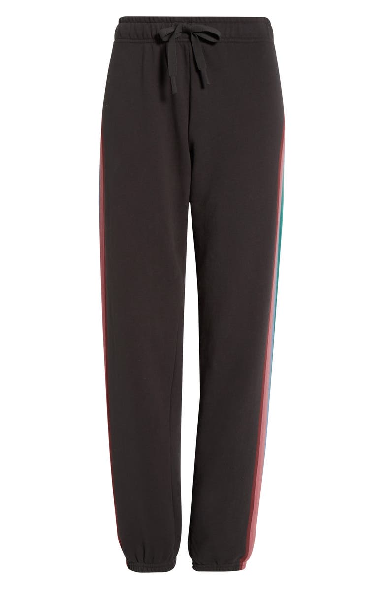 Marine Layer Cloud Nine Cotton Blend Fleece Joggers, Alternate, color, Faded Black