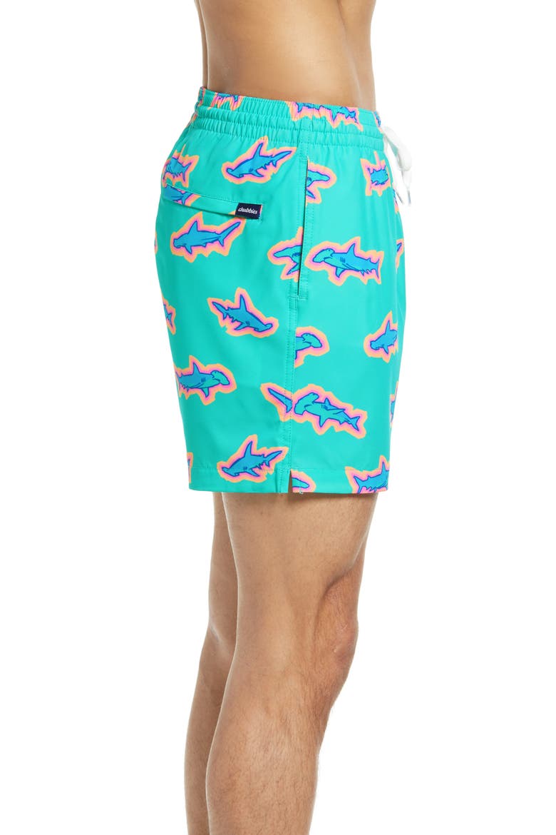 Classic Lined 5.5-Inch Swim Trunks, Alternate, color, MINT - PATTERN BASED