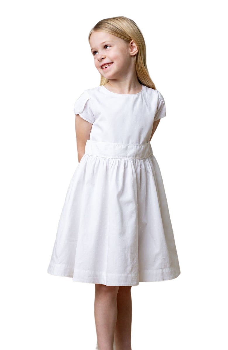 Hope & Henry Girls' Organic Tulip Sleeve Party Dress, Toddler, Alternate, color,