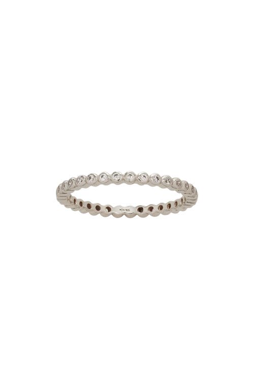 Made By Mary Poppy Cubic Zirconia Eternity Band In Metallic