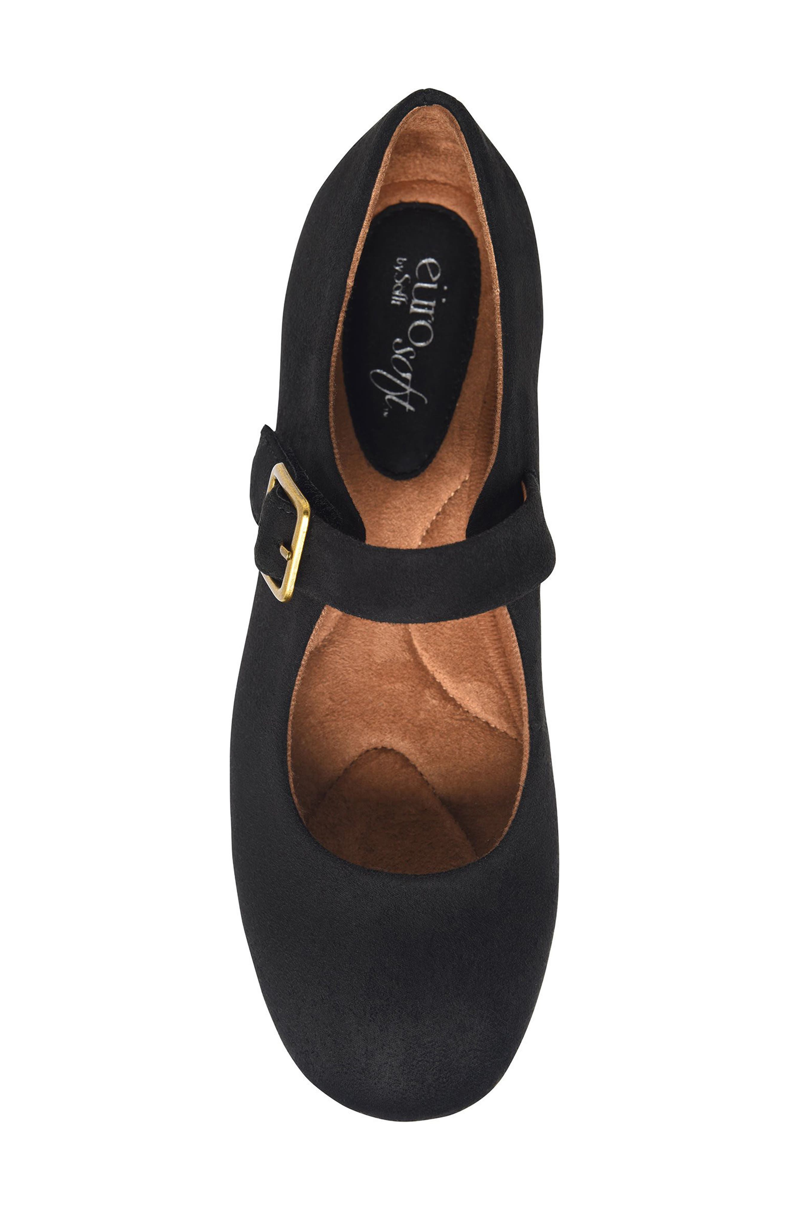 EUROSOFT Kendal Mary Jane Flat, Alternate, color, Black Suede