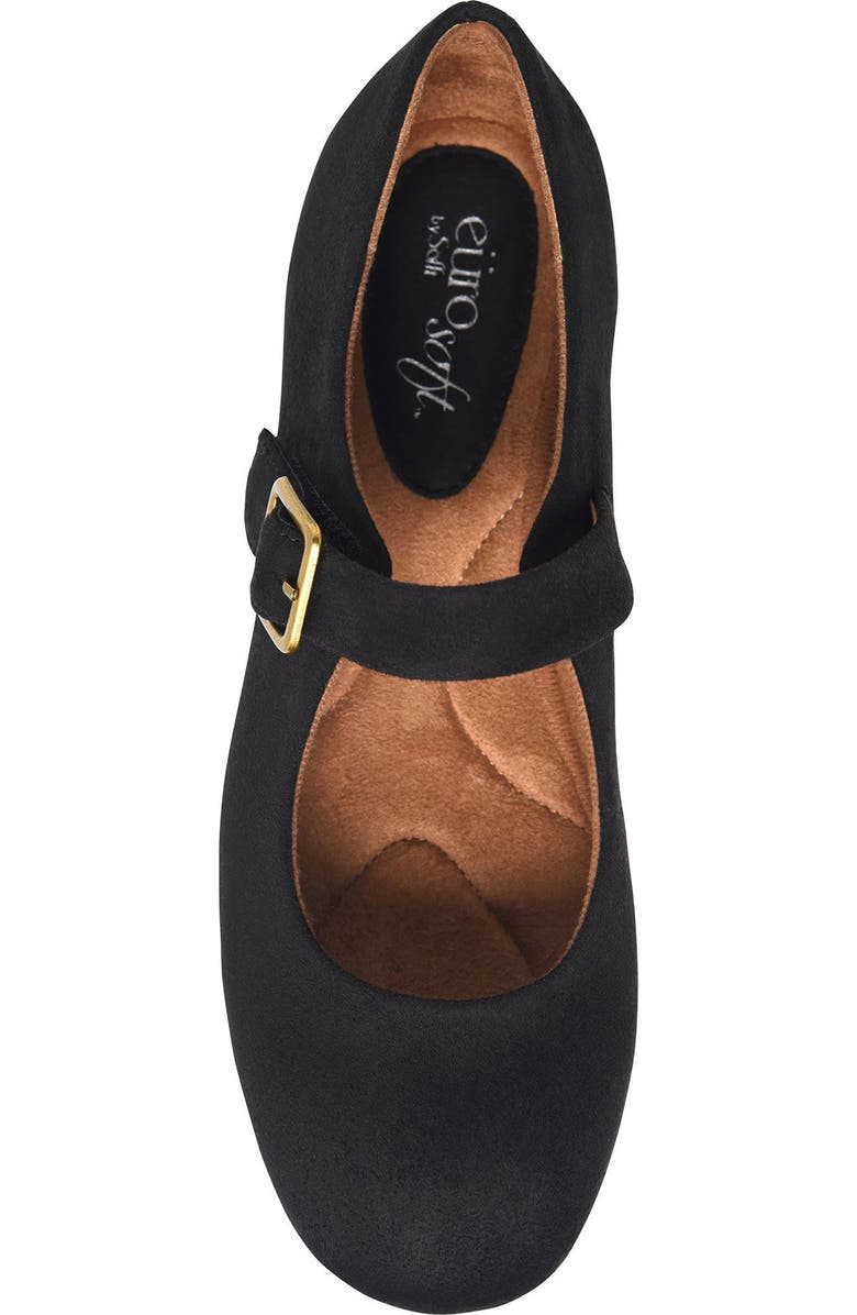 EUROSOFT Kendal Mary Jane Flat, Alternate, color, Black Suede