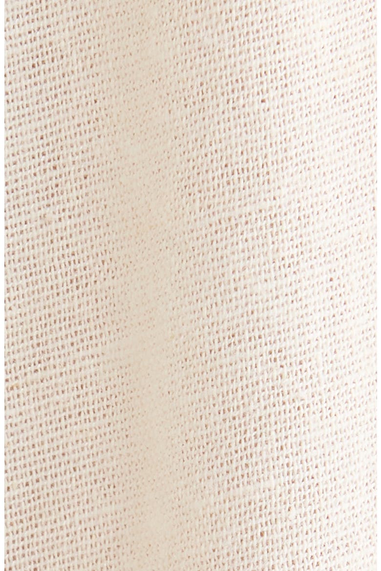 Wide Leg Cotton & Linen Blend Cover-Up Jumpsuit, Alternate, color, OFF WHITE