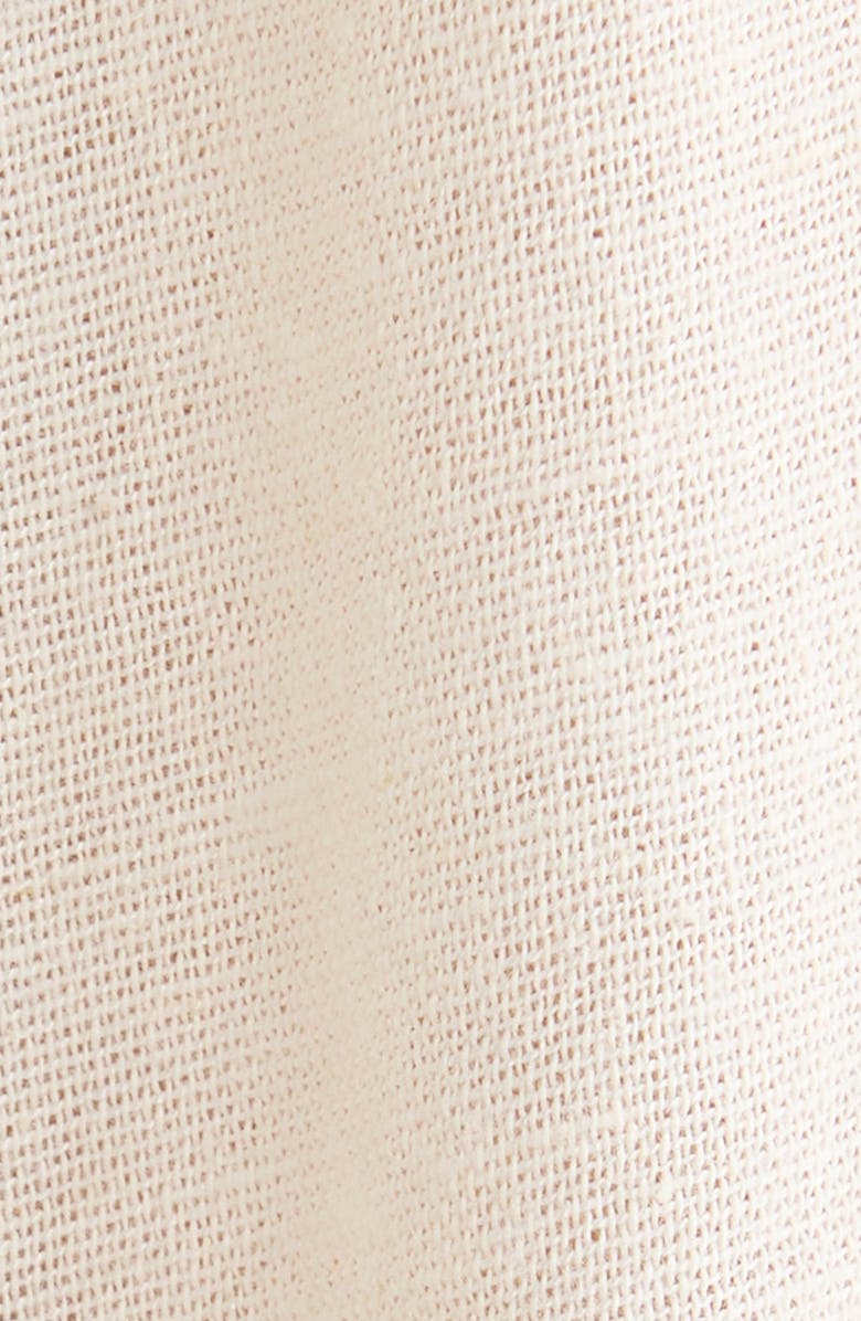 Elan Wide Leg Cotton & Linen Blend Cover-Up Jumpsuit, Alternate, color, Off White