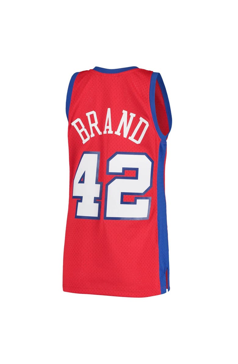 Mitchell & Ness Men's Mitchell & Ness Elton Brand Red LA Clippers 2000/01 Hardwood Classics Swingman Jersey - Statement Edition, Alternate, color, 
