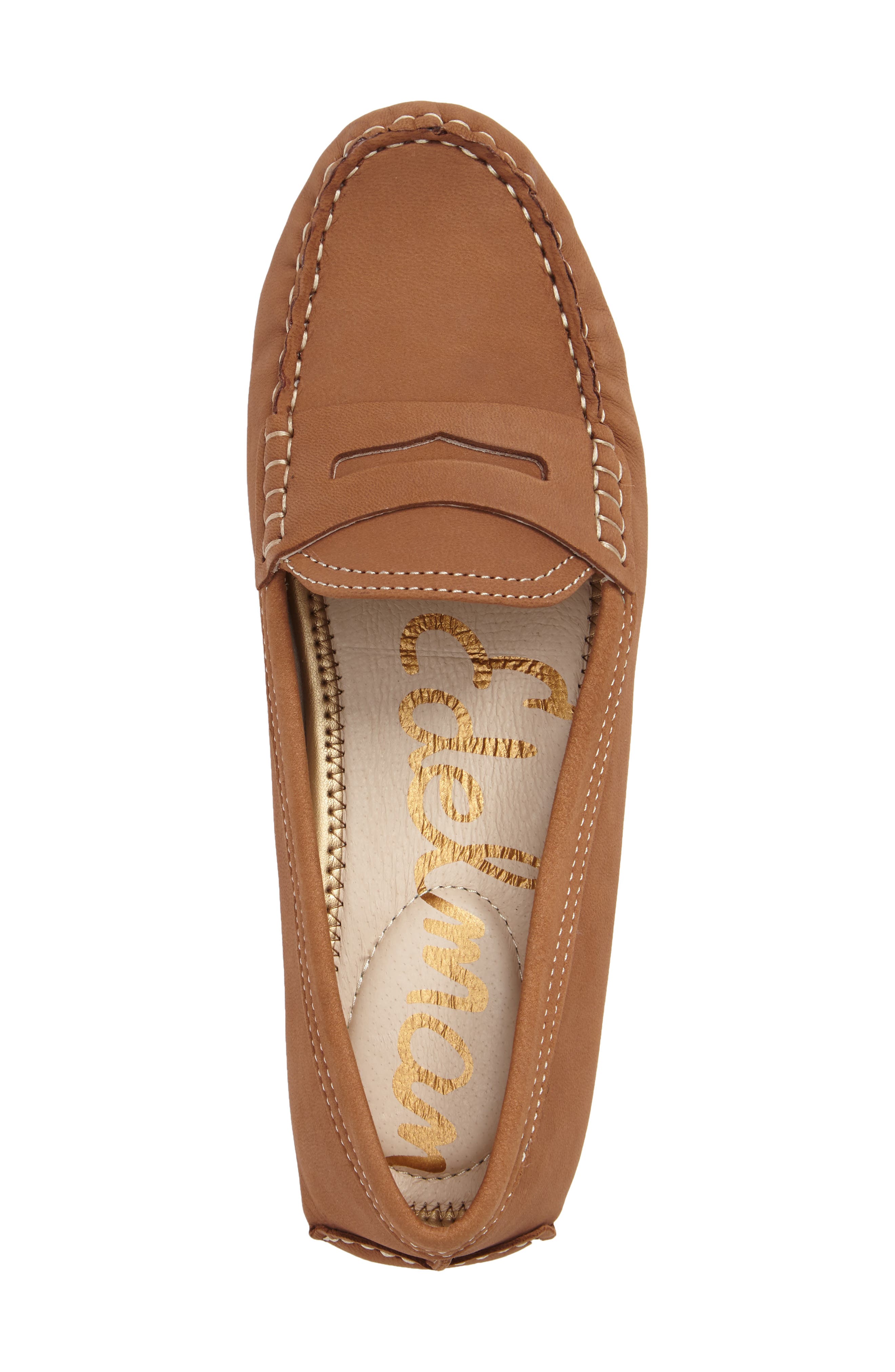 Filly Moc Toe Loafer, Alternate, color, SADDLE NUBUCK LEATHER