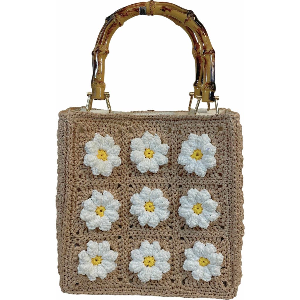 Jelavu Blossom Crossbody Bag In Beige/daisy
