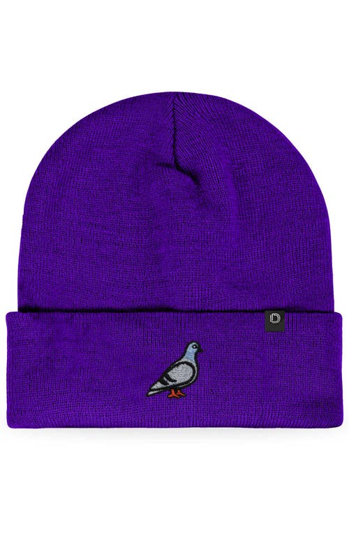 Dalix Pigeon Beanie Cap In Purple