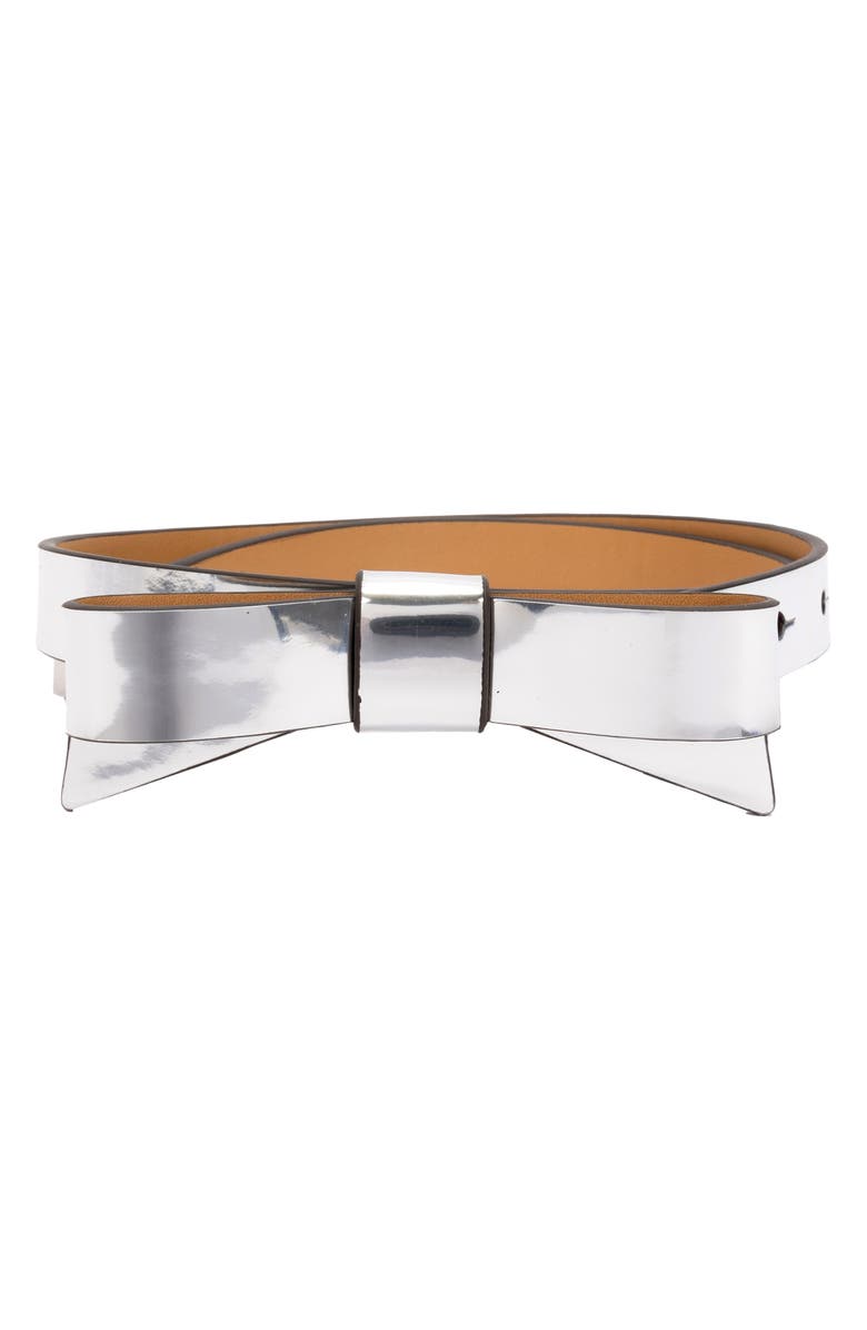 Kate Spade New York metallic bow belt, Main, color, 