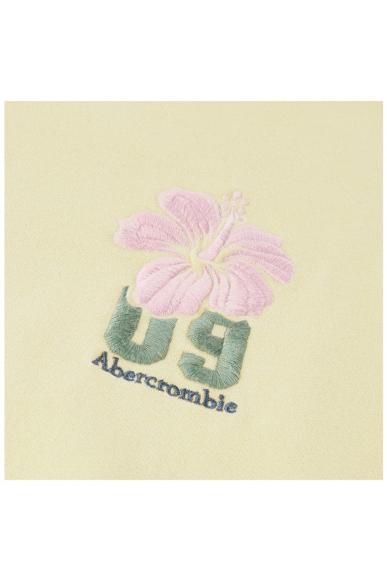 Kids' Embroidered Cotton Blend Fleece Graphic Sweatshirt, Alternate, color, ANISE FLOWER