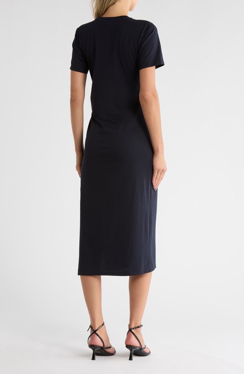 FRAME The T-Shirt Midi Dress, Alternate, color, Navy