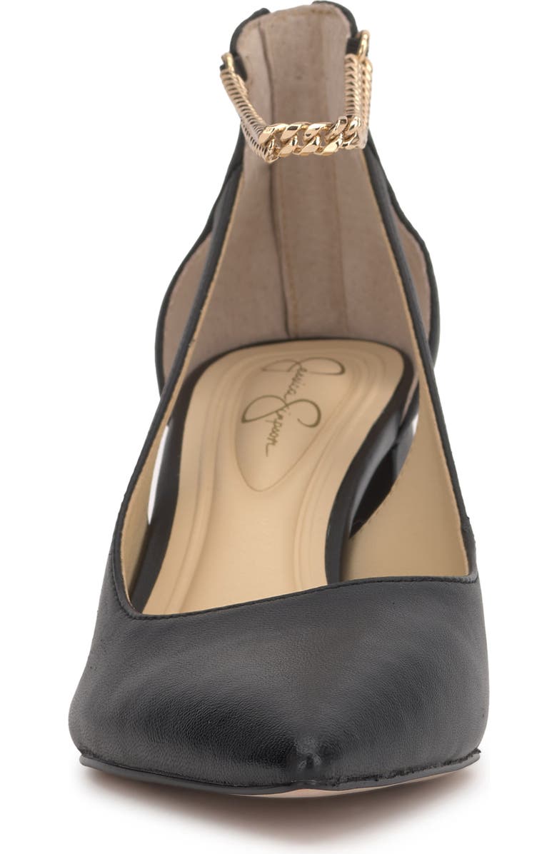 Jessica Simpson Sylan Chain Ankle Strap Pointed Toe Pump, Alternate, color,