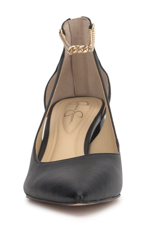 Jessica Simpson Sylan Chain Ankle Strap Pointed Toe Pump