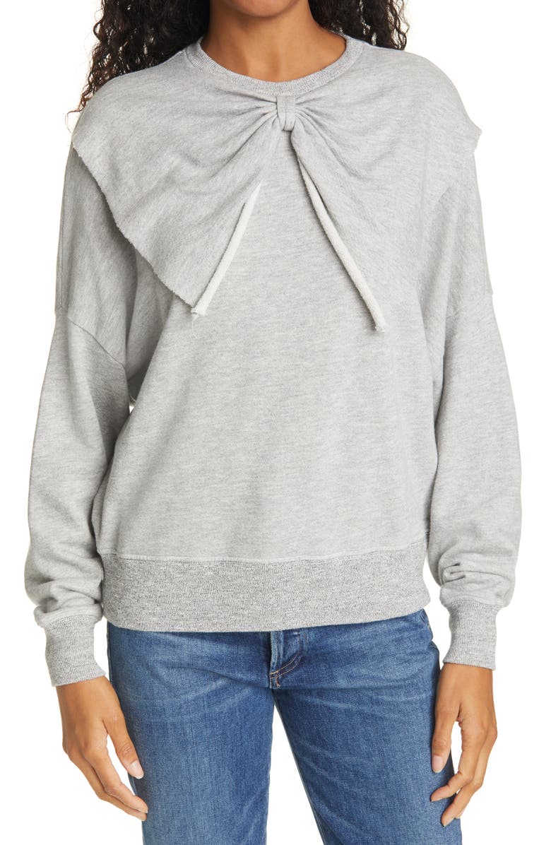 THE GREAT. The Bow Sweatshirt, Main, color, 