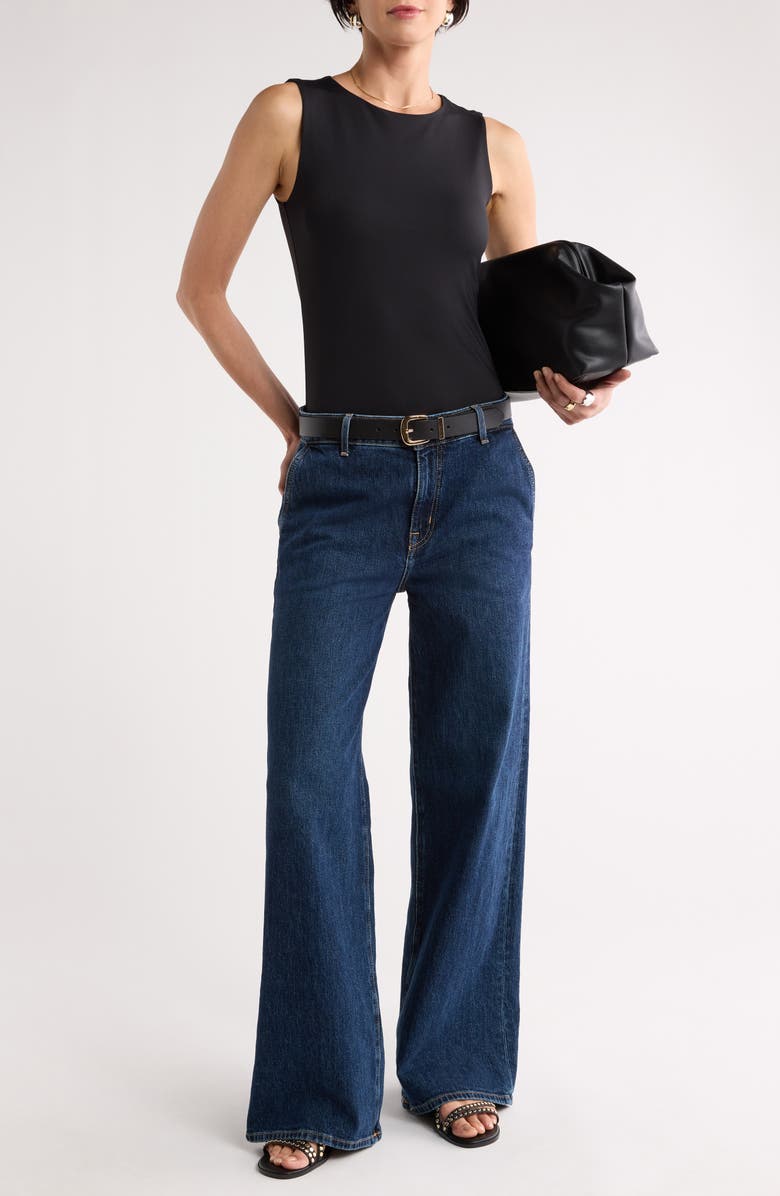 NORDSTROM RACK Sculpted Tank Top, Alternate, color, Black