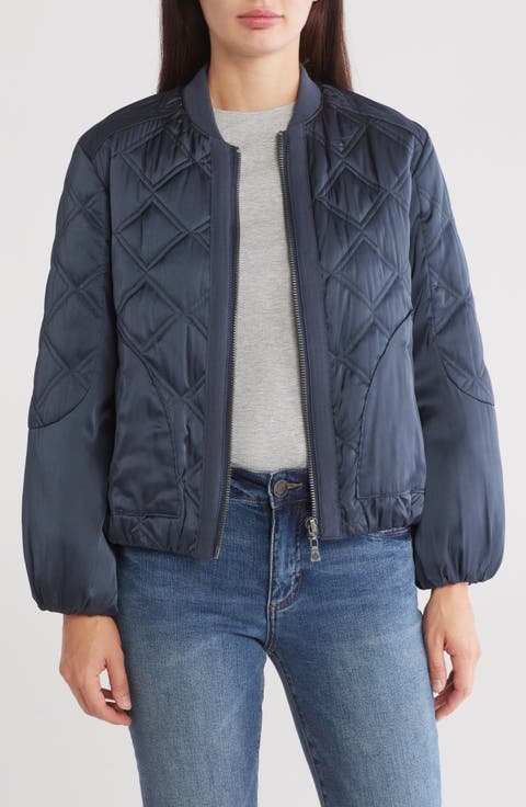 Quilted Bomber Jacket