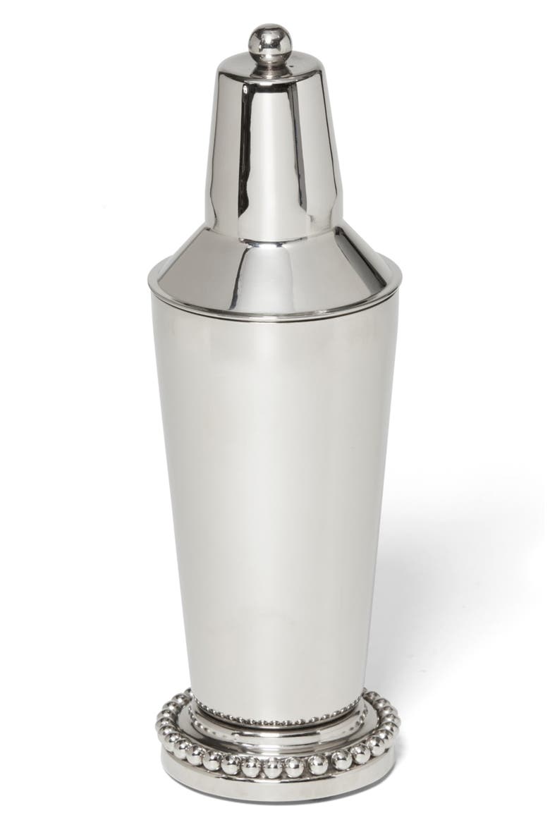 Pearl Collection Bar Cocktail Shaker, Main, color, SILVER