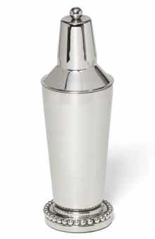 ROSELLI TRADING COMPANY Pearl Collection Bar Cocktail Shaker