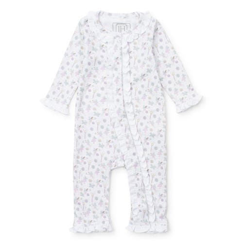 Lila And Hayes Grey Girls' Romper In Fairies