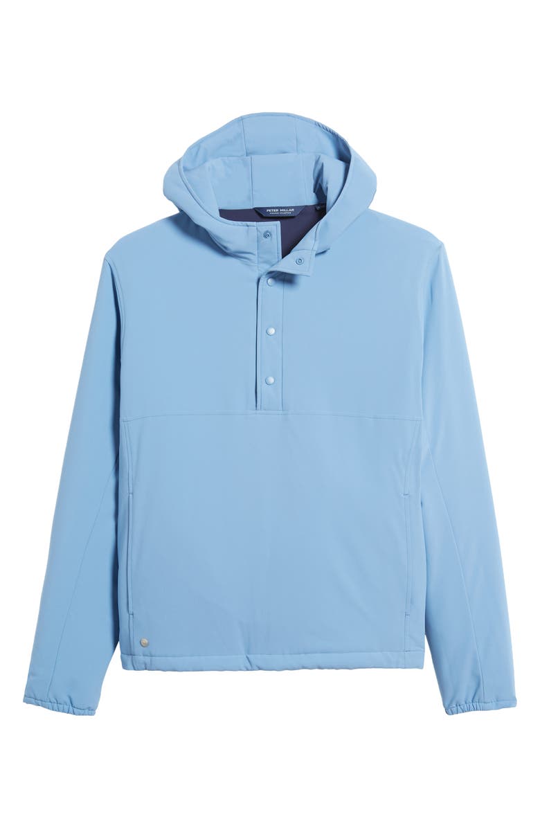 Peter Millar Approach Half Placket Hooded Pullover Jacket, Alternate, color, 
