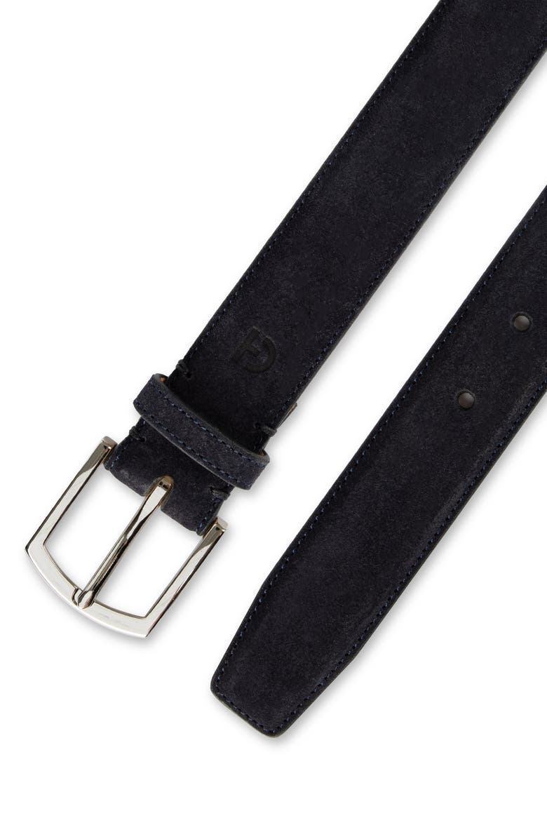 Cole Haan Suede Belt, Alternate, color, Navy